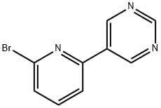 5-(6-broMopyridin-2-yl)pyriMidine Struktur