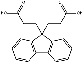 99FLUORENEDIPROPIONICACID Struktur