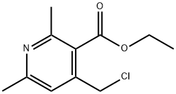 Ethyl 4-(chloroMethyl)-2,6-diMethylnicotinate Struktur