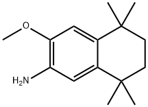 3-甲氧基-5,5,8,8-四甲基-5,6,7,8-四氫萘-2-胺, 457065-49-5, 結構式