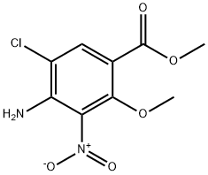 Methyl 4-AMino-5-chloro-2-Methoxy-3-nitrobenzoate Struktur