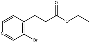 3-Bomo-4-pridinepropanoic acidethylester Struktur