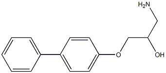 1-AMino-3-(biphenyl-4-yloxy)propan-2-ol Struktur