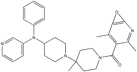 (2,4-diMethyl-1-oxypyridin-3-yl)[4'-Methyl-4-(phenylpyridin-3-ylaMino)-[1,4']bipiperidinyl-1'-yl]-Methanone Struktur