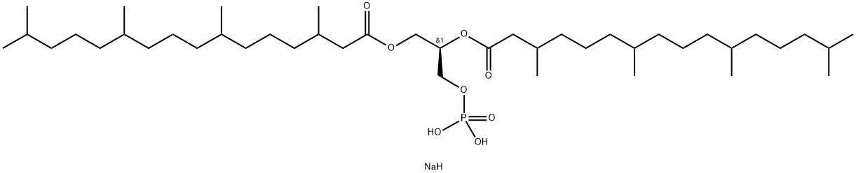 1,2-diphytanoyl-sn-glycero-3-phosphate (sodiuM salt) Struktur