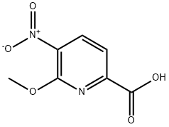 2-Pyridinecarboxylicacid,6-methoxy-5-nitro-(9CI) Struktur