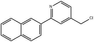 4-(ChloroMethyl)-2-(naphthalen-2-yl)pyridine Struktur