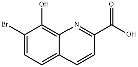 7-BroMo-8-hydroxyquinoline-2-carboxylic acid Struktur