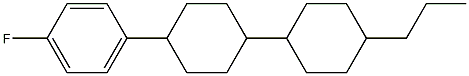 1-Fluoro-4-(4'-propyl[1,1'-bicyclohexyl]-4-yl)benzene Struktur