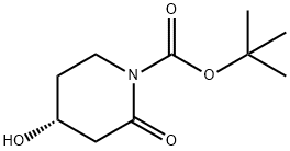 (R)-tert-Butyl 4-hydroxy-2-oxopiperidine-1-carboxylate Struktur