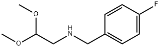 N-(4-fluorobenzyl)-2,2-diMethoxyethanaMine Struktur