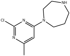 1-(2-Chloro-6-Methyl-pyriMidin-4-yl)-[1,4]diazepane Struktur