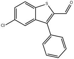 5-Chloro-3-phenylbenzo[b]thiophene-2-carbaldehyde Struktur