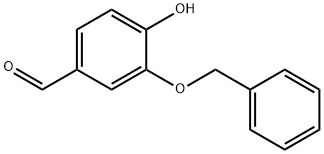 3-Benzyloxy-4-hydroxybenzaldehyde Struktur