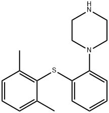 1-[2-[(2,6-diMethylphenyl)thio]phenyl]- Piperazine Struktur