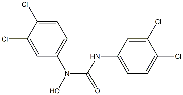 1,3-Bis(3,4-dichlorophenyl)-1-hydroxyurea Struktur