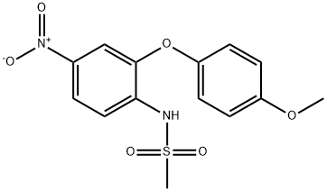 2'-(4-Methoxyphenoxy)-4'-nitroMethanesulfonanilide Struktur