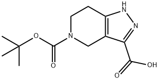 1,4,6,7-Tetrahydro-pyrazolo[4,3-c]pyridine-3,5-dicarboxylic acid 5-tert-butyl ester Structure