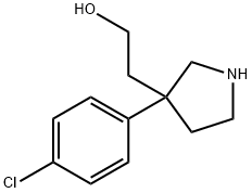 2-(3-(4-Chlorophenyl)pyrrolidin-3-yl)ethanol Struktur