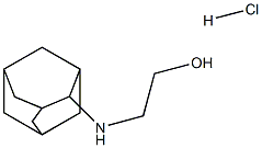 2-(Tricyclo[3.3.1.1(3,7)]dec-2-ylamino)ethanol hydrochloride Struktur