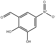 2,3-dihydroxy-5-nitrobenzaldehyde Struktur