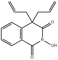 4,4-Diallyl-2-hydroxyisoquinoline-1,3(2H,4H)-dione Struktur