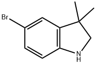 5-BroMo-3,3-diMethylindoline Struktur