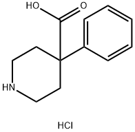 4-Phenyl-4-piperidine carboxylic acid HCl Struktur