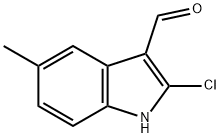 2-Chloro-5-Methyl-1H-indole-3-carbaldehyde Struktur