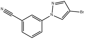 3-(4-溴-1H-吡唑-1-基)苯腈, 546142-07-8, 結(jié)構(gòu)式