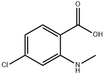 4-Chloro-2-MethylaMino-benzoic acid Struktur