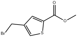 Methyl 4-(broMoMethyl)thiophene-2-carboxylate Struktur