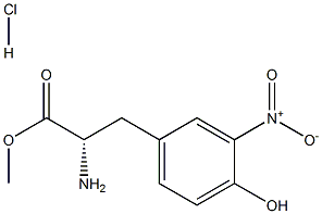 (S)-Methyl 2-aMino-3-(4-hydroxy-3-nitrophenyl)propanoate hydrochloride Struktur