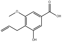 4-Allyl-3-hydroxy-5-Methoxybenzoic acid Struktur