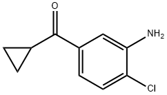 (3-AMino-4-chlorophenyl)(cyclopropyl)Methanone Struktur