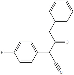 a-(4-Fluorophenyl)-g-phenylacetoacetonitrile Struktur