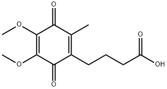 6-(3-carboxypropyl)-2,3-diMethoxy-5-Methyl-1,4-benzoquinone Struktur