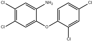 4,5-Dichloro-2-(2,4-dichlorophenoxy)aniline Struktur