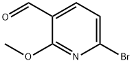 6-BROMO-2-METHOXY-PYRIDINE-3-CARBALDEHYDE Struktur