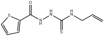 2-Thiophenecarboxylic acid, 2-[(2-propen-1-ylaMino)thioxoMethyl]hydrazide Struktur