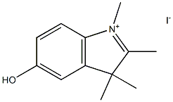 5-hydroxy-1,2,3,3-tetraMethyl-3H-indoliuM iodide Struktur