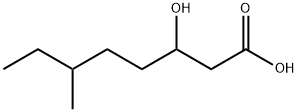 3-hydroxy-6-Methyloctanoic acid Struktur