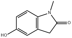 1-Methyl-5-hydroxy-2-indolinone Struktur