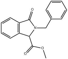 Methyl 2-benzyl-3-oxoisoindoline-1-carboxylate Struktur