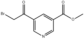 5-(2-BroMo-acetyl)-nicotinic acid Methyl esterhydrobroMide Struktur