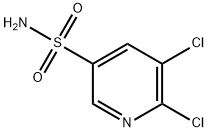 5,6-dichloropyridine-3-sulfonamide Struktur