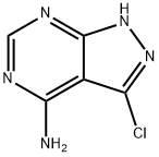 3-chloro-1H-pyrazolo[3,4-d]pyriMidin-4-aMine Struktur