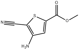 Methyl 4-aMino-5-cyanothiophene-2-carboxylate Struktur