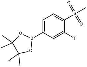 3-Fluoro-4-(Methylsulfonyl)phenylboronic Acid Pinacol Ester Struktur