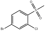 4-BroMo-2-chloro-1-Methanesulfonylbenzene Struktur